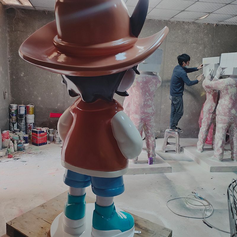 Joyful Characters — FRP Cartoon Figure Sculpture Set for Indoor Play Center - 4