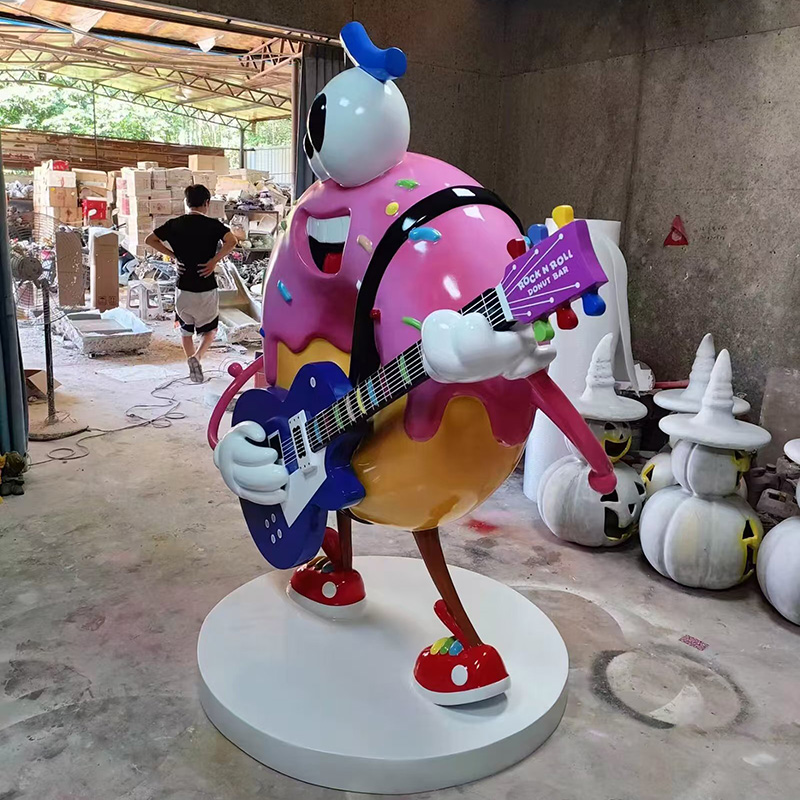 Melody Donut — Colorful FRP Music-Themed Sculpture for Shopping Center - 3