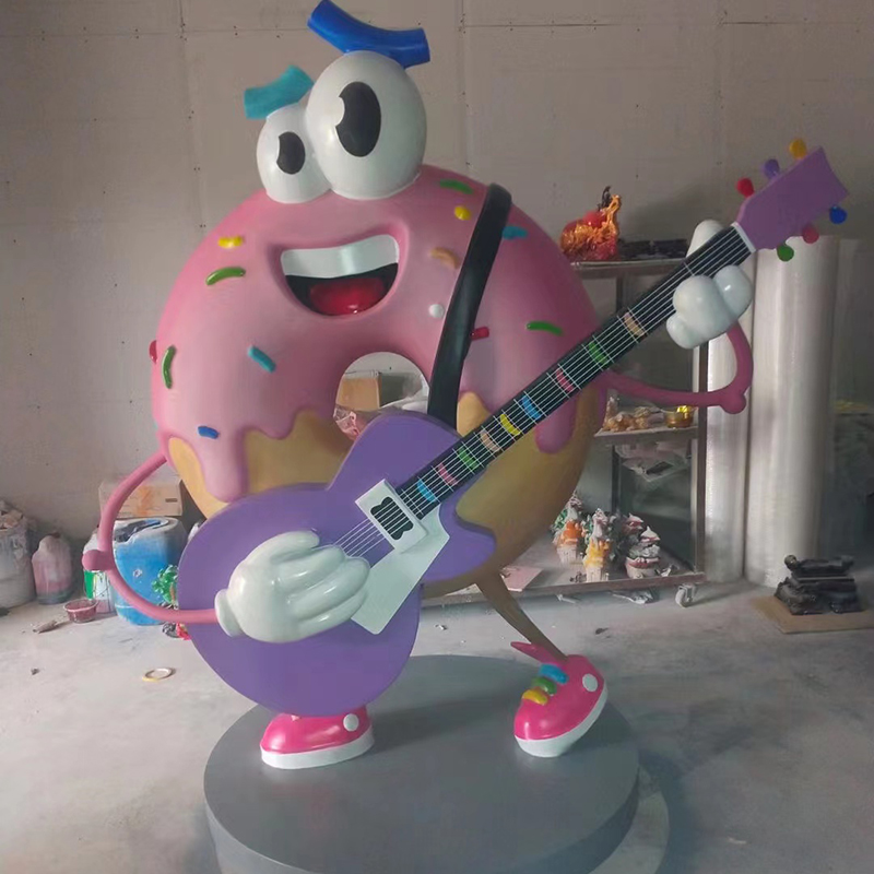 Melody Donut — Colorful FRP Music-Themed Sculpture for Shopping Center - 2