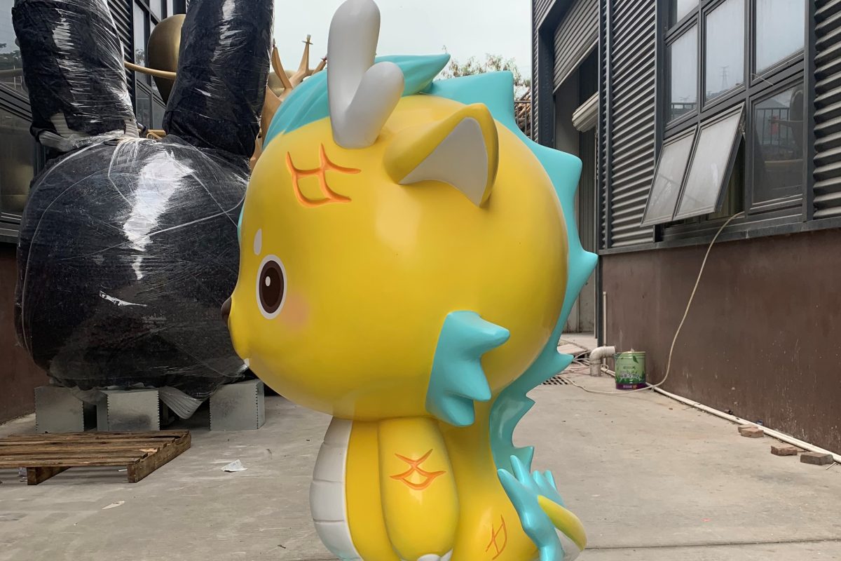 Cartoon Dragon — Trendy FRP Designer Dragon Toy Sculptures for Displays - 2