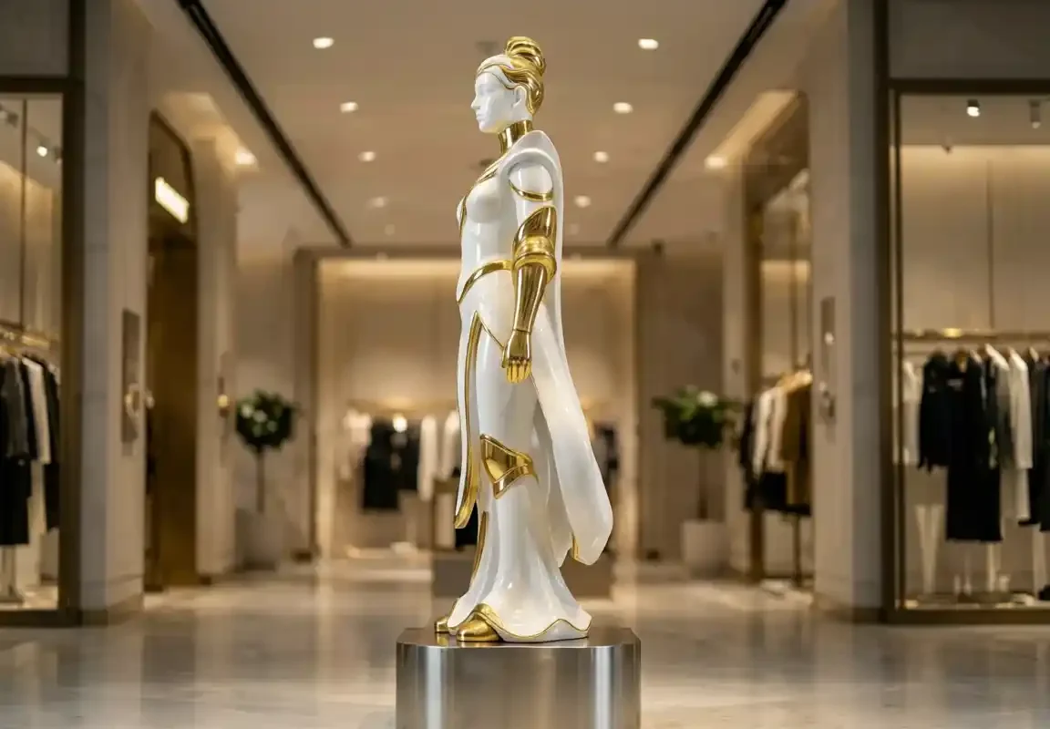 “Vogue Guardian” — FRP Brand Mascot for Retail Fashion Storefront - 2