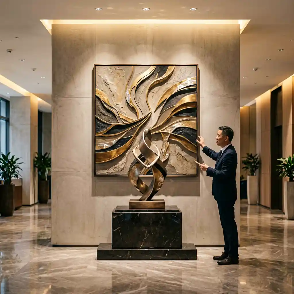 Interior Sculpture Installation: Wall-Mounted & Freestanding Design Guide