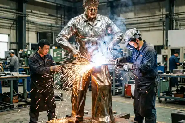 Custom Metal Sculpture Manufacturing: Steel, Bronze & Corten