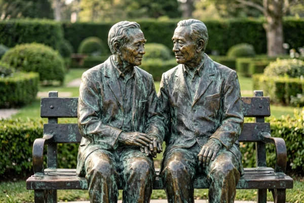 Custom Bronze Memorial Statue — A Lasting Garden Tribute