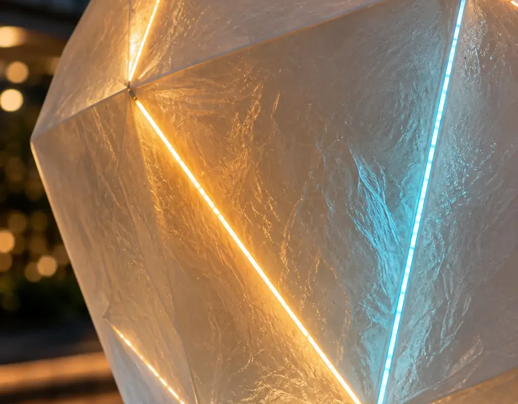 Lumina Heart: Interactive LED Public Art Sculpture - 2