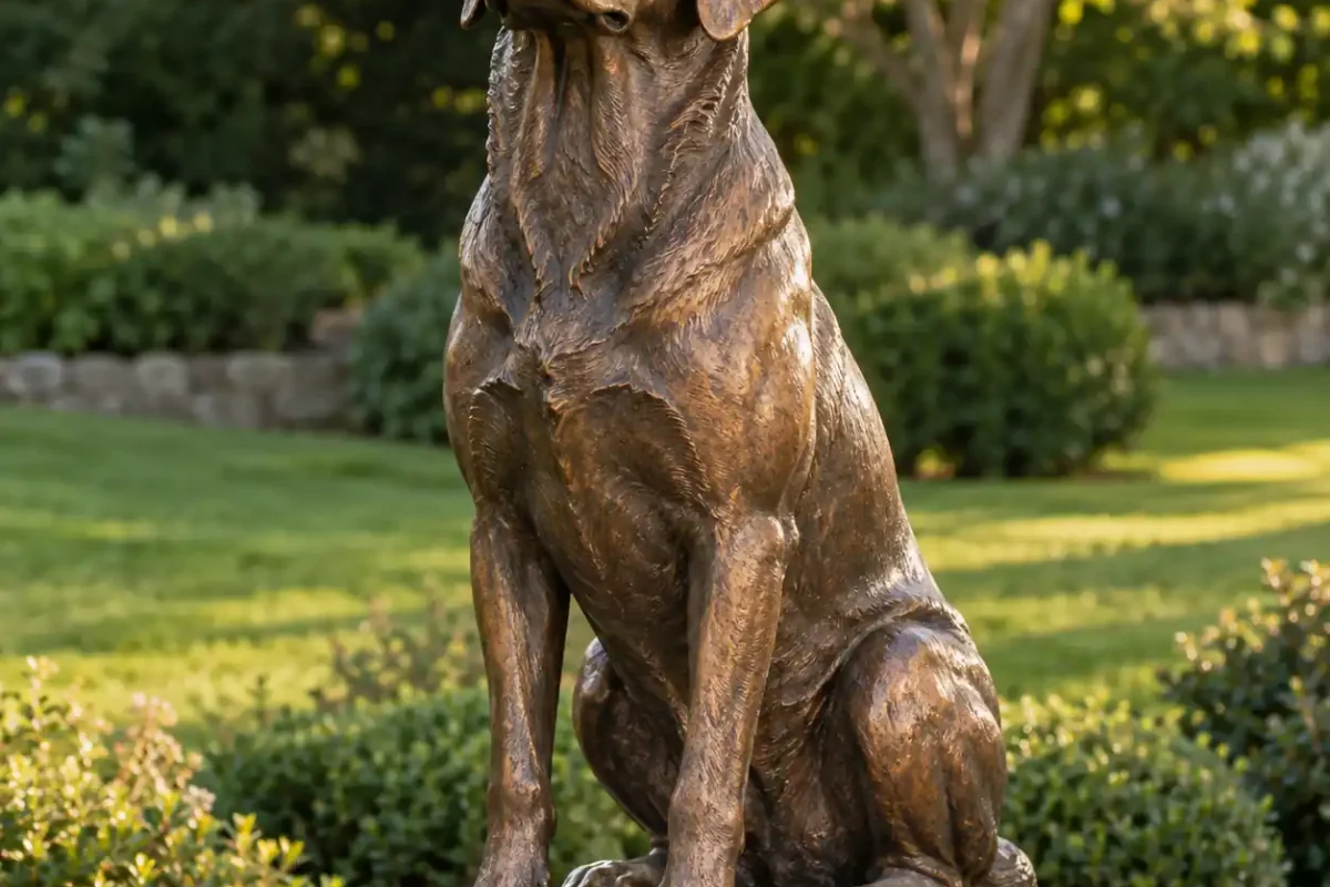 Eternal Companion: Custom Bronze Pet Memorial Statue - 1