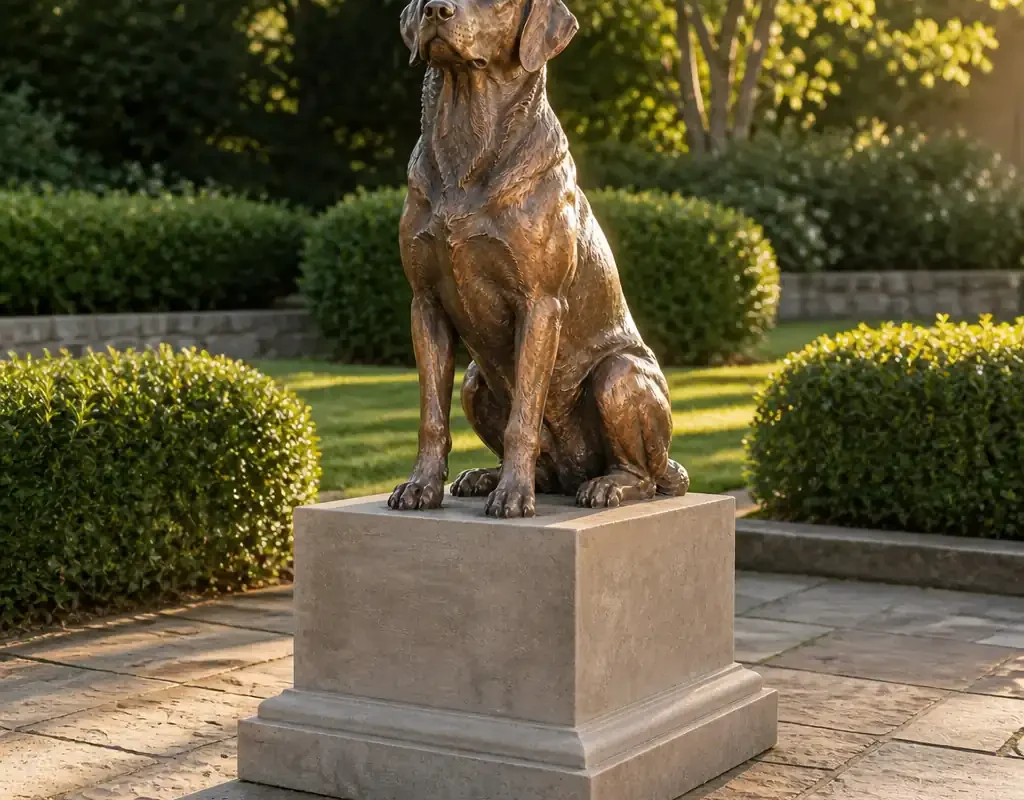Eternal Companion: Custom Bronze Pet Memorial Statue - 3