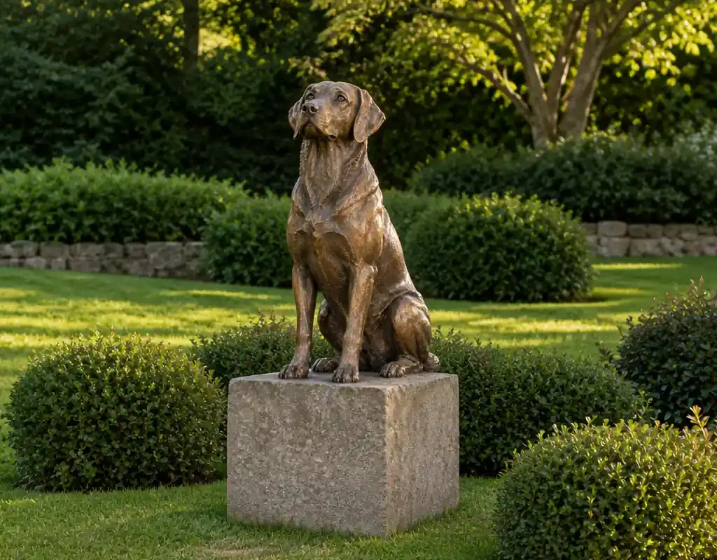 Eternal Companion: Custom Bronze Pet Memorial Statue - 4