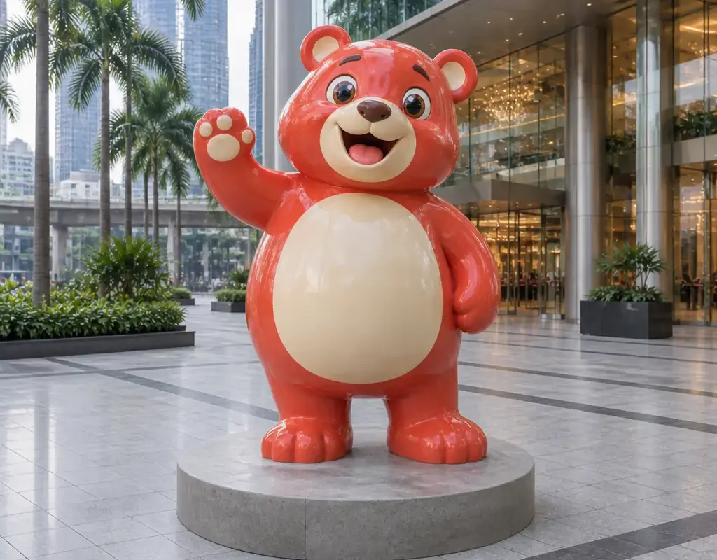 Giant Mall Mascot: 3.5m Outdoor FRP Brand Character - 3