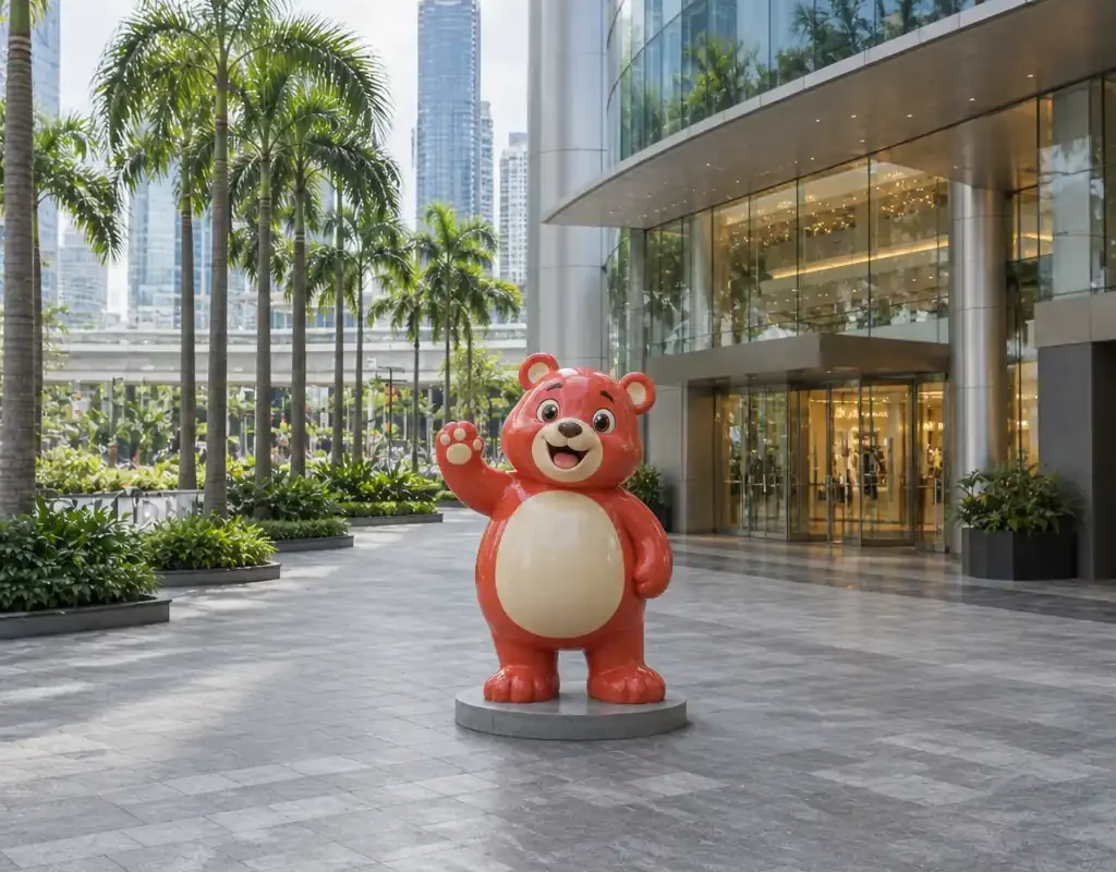Giant Mall Mascot: 3.5m Outdoor FRP Brand Character - 4