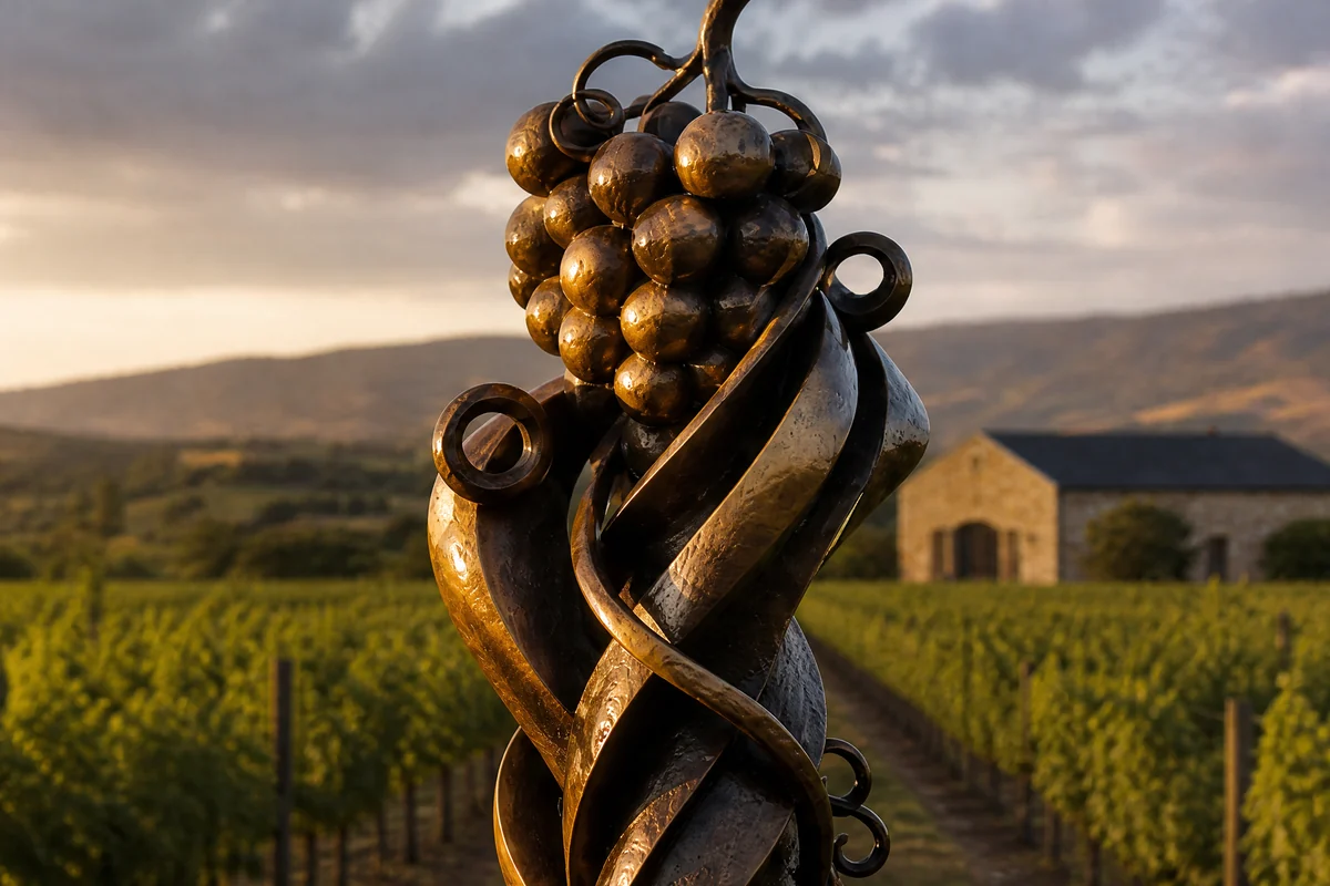 “Vintner’s Crown” — Bronze Sculpture for a Winery Estate - 2