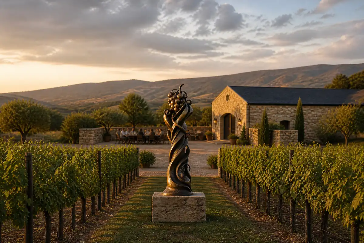“Vintner’s Crown” — Bronze Sculpture for a Winery Estate - 3